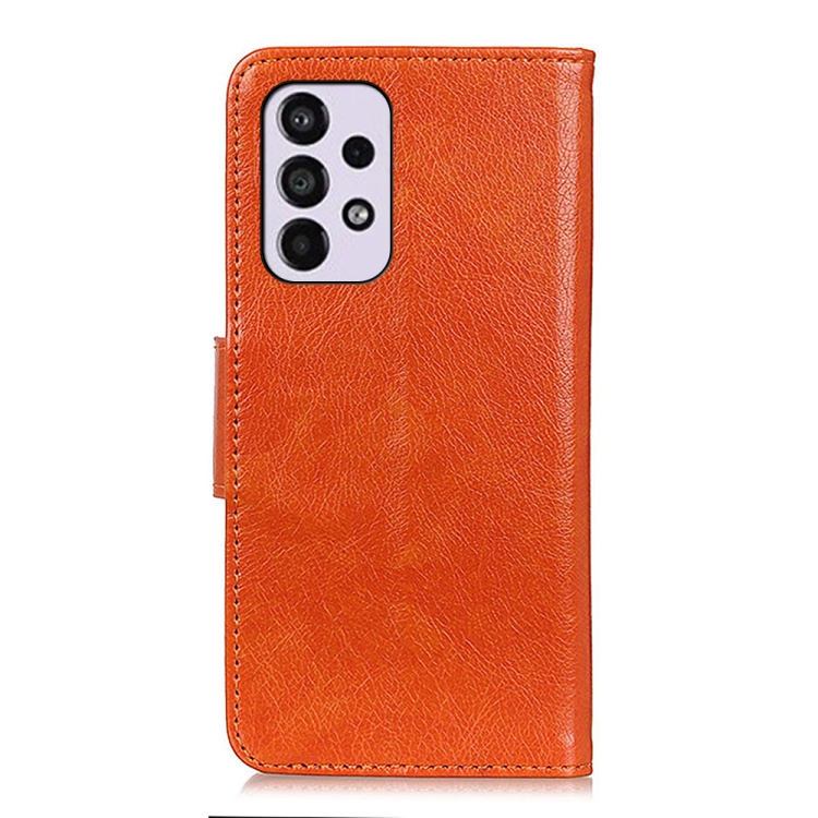 For Samsung Galaxy A33 5G Nappa Texture Horizontal Flip Leather Phone Case(Orange) - 2