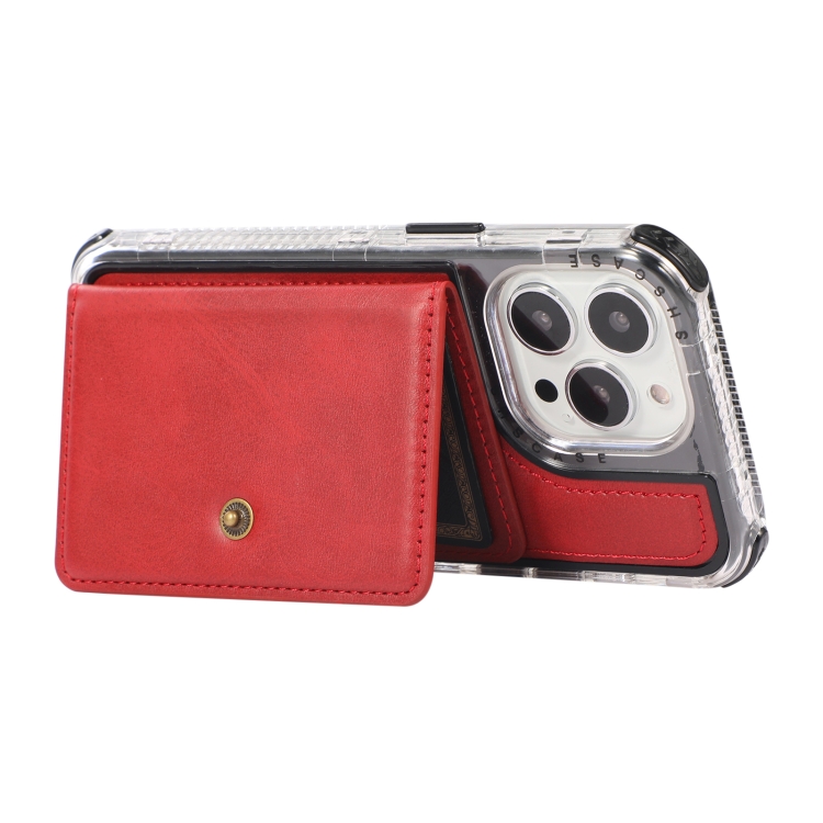 For iPhone 13 mini Wallet Card Shockproof Phone Case (Red) For iPhone 13 mini Wallet Card Shockproof Phone Case (Red)