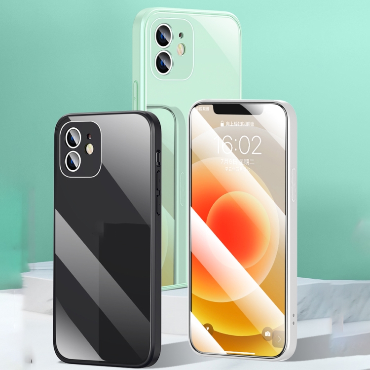 For iPhone 13 mini 360 Full Coverage Glass Phone Case (Black) For iPhone 13 mini 360 Full Coverage Glass Phone Case (Black)