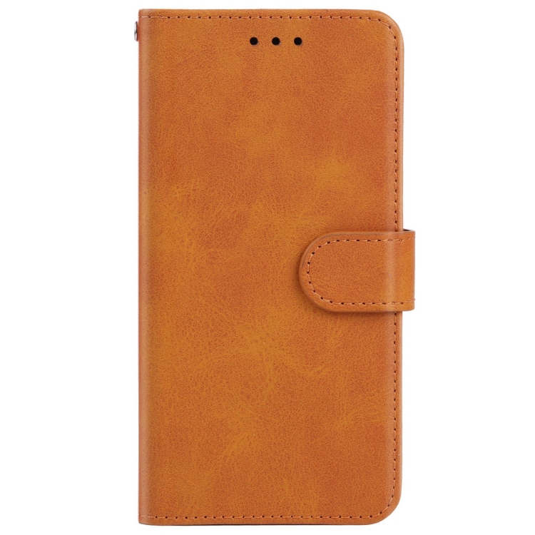 Leather Phone Case For Oukitel C21 Pro(Brown) - 1