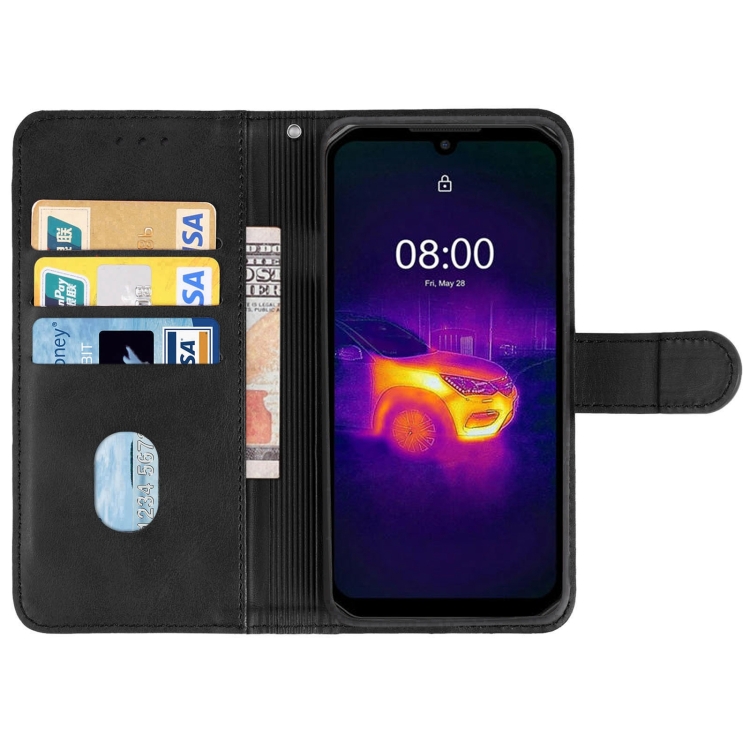 Leather Phone Case For Ulefone Armor 11T 5G / 11 5G(Black) - 2