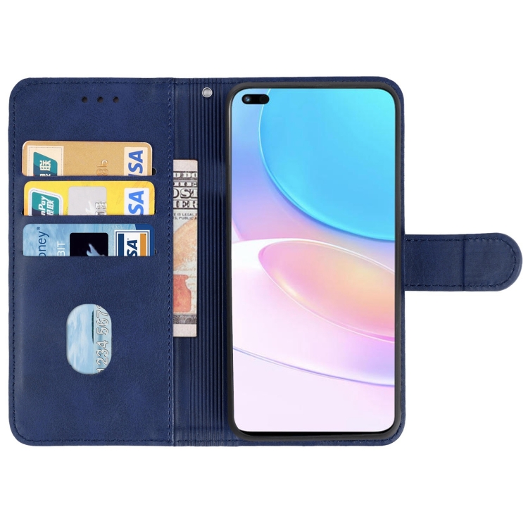Leather Phone Case For Honor 50 Lite / Huawei nova 8i(Blue) - 2