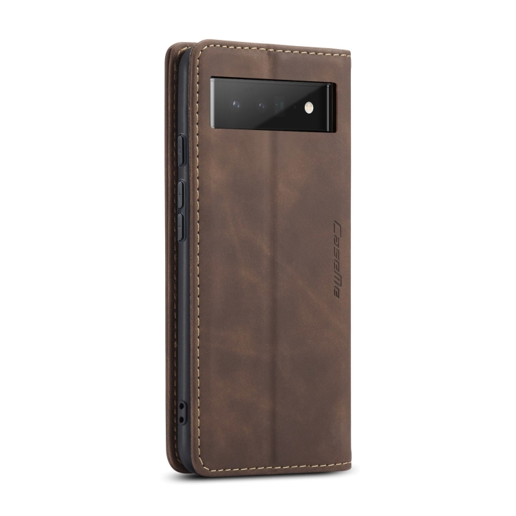 For Google Pixel 6 Pro CaseMe 013 Multifunctional Horizontal Flip Leather Phone Case with Card Slot & Holder & Wallet(Coffee) - 2