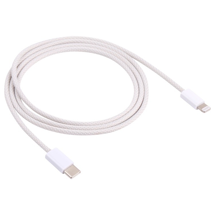 12W PD USB-C / Type-C to 8 Pin Data Cable, Cable Length: 1m(White) 12W PD USB-C / Type-C to 8 Pin Data Cable, Cable Length: 1m(White)