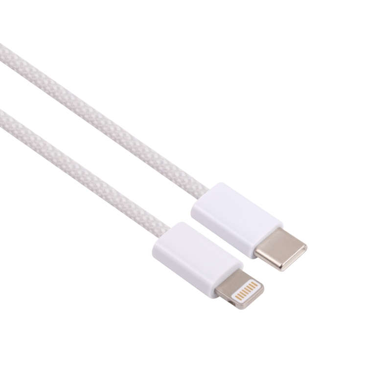 12W PD USB-C / Type-C to 8 Pin Data Cable, Cable Length: 1m(White) 12W PD USB-C / Type-C to 8 Pin Data Cable, Cable Length: 1m(White)