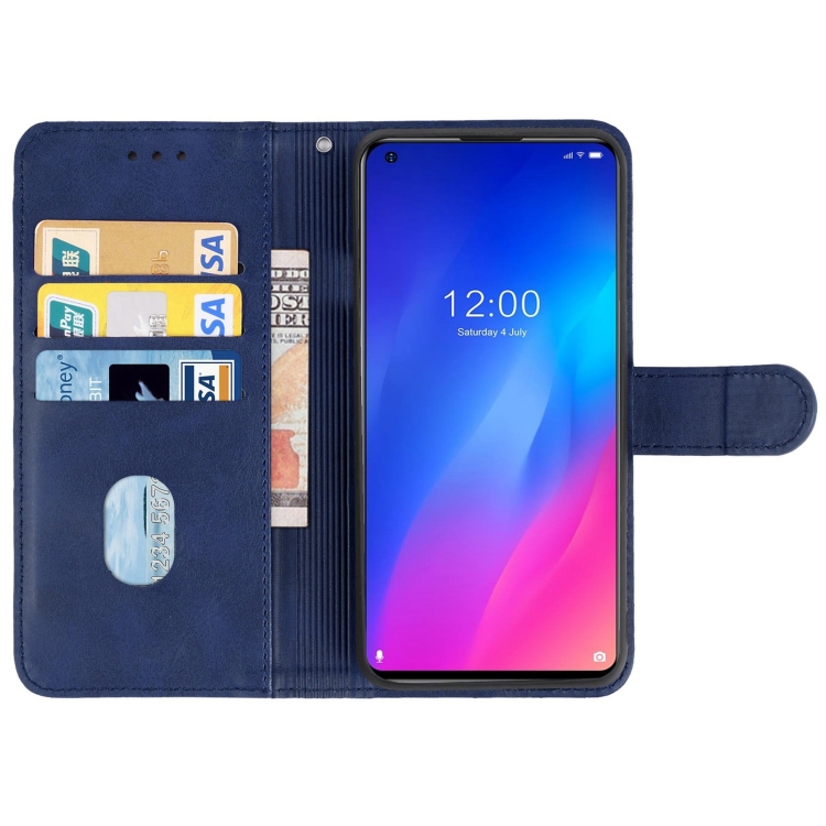 Leather Phone Case For DOOGEE N30(Blue) - 2