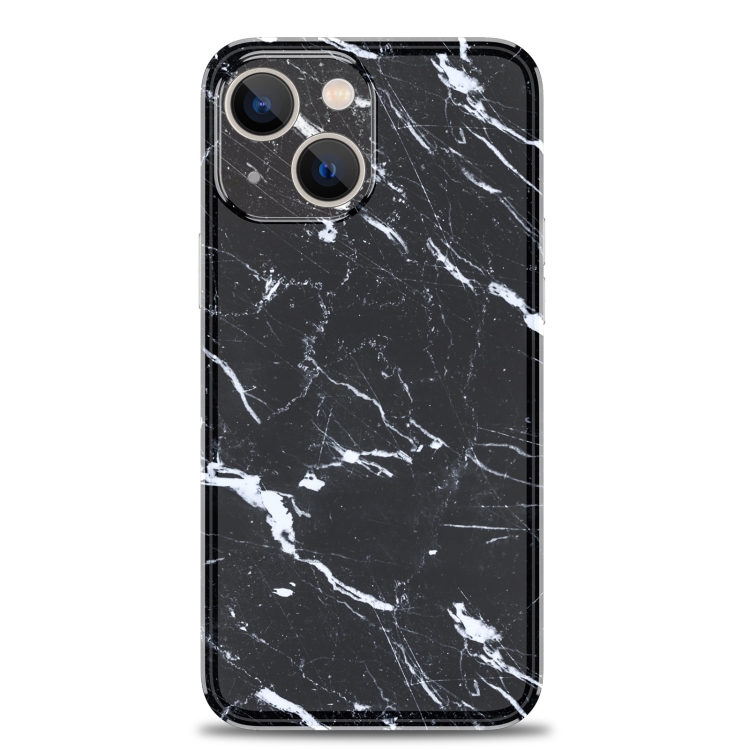 TPU Glossy Marble Pattern IMD Phone Case For iPhone 13 Pro(Black) - 1