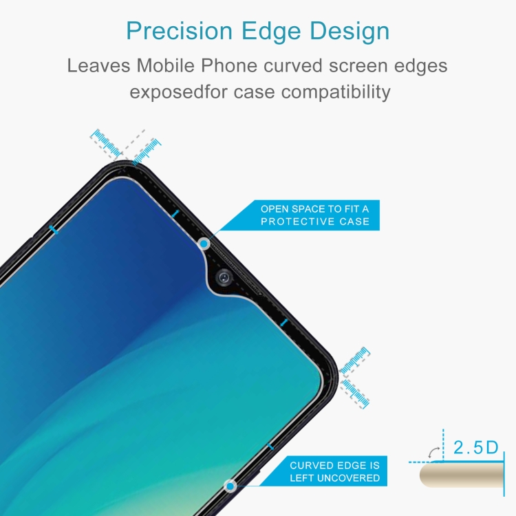 0.26mm 9H 2.5D Tempered Glass Film For ZTE Blade A7s 2019 - 2