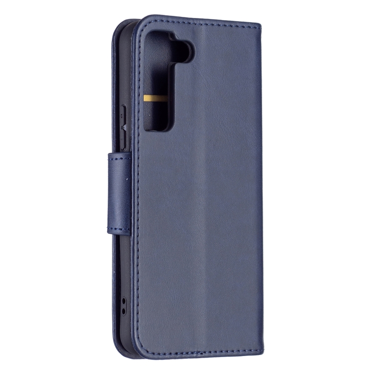 For Samsung Galaxy S22 5G Retro Lambskin Texture Pure Color Horizontal Flip Leather Phone Case with Holder & Card Slots & Wallet & Lanyard(Blue) For Samsung Galaxy S22 5G Retro Lambskin Texture Pure Color Horizontal Flip Leather Phone Case with Holder & Card Slots & Wallet & Lanyard(Blue)