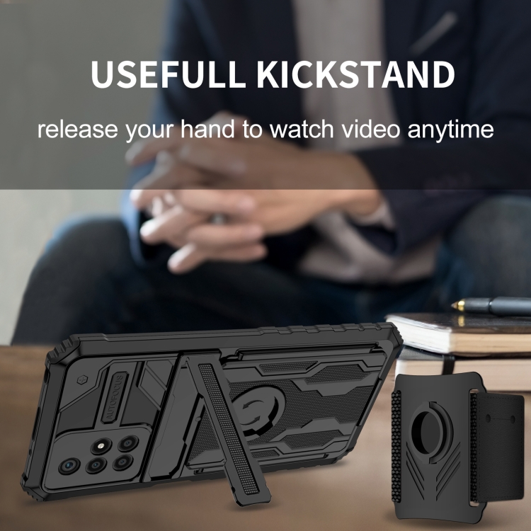 For Xiaomi Redmi 10 Armor Wristband Phone Case(Black) - 5