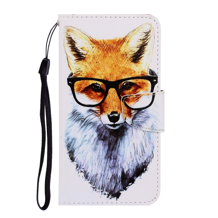 For Sansung Galaxy A02s 164mm Version 3D Colored Drawing Horizontal Flip Leather Phone Case with Holder & Card Slots & Wallet(Fox) - 1