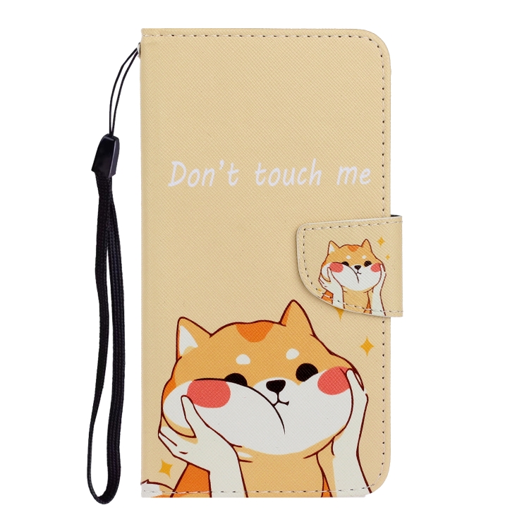 For Sansung Galaxy A12 3D Colored Drawing Horizontal Flip Leather Phone Case with Holder & Card Slots & Wallet(Shiba Inu) - 1