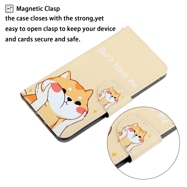 For Sansung Galaxy A12 3D Colored Drawing Horizontal Flip Leather Phone Case with Holder & Card Slots & Wallet(Shiba Inu) - 3