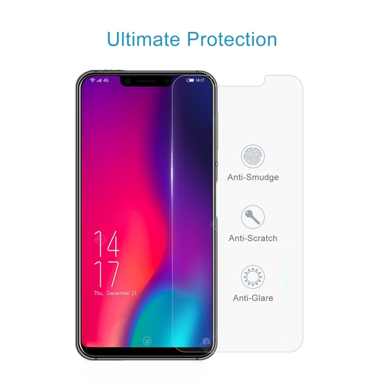 50 pz 0.26mm 9h 2,5D film in vetro temperato per Elephone A4 Pro