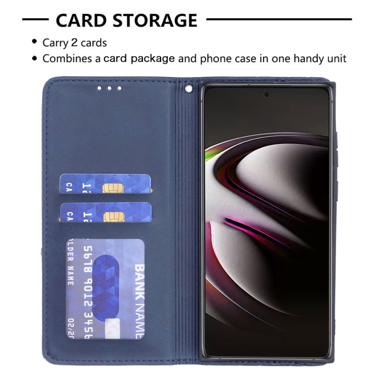 For Samsung Galaxy S22 Ultra 5G Prismatic Invisible Magnetic Horizontal Flip Phone Leather Case with Holder & Card Slots & Photo Frame(Blue) For Samsung Galaxy S22 Ultra 5G Prismatic Invisible Magnetic Horizontal Flip Phone Leather Case with Holder & Card Slots & Photo Frame(Blue)