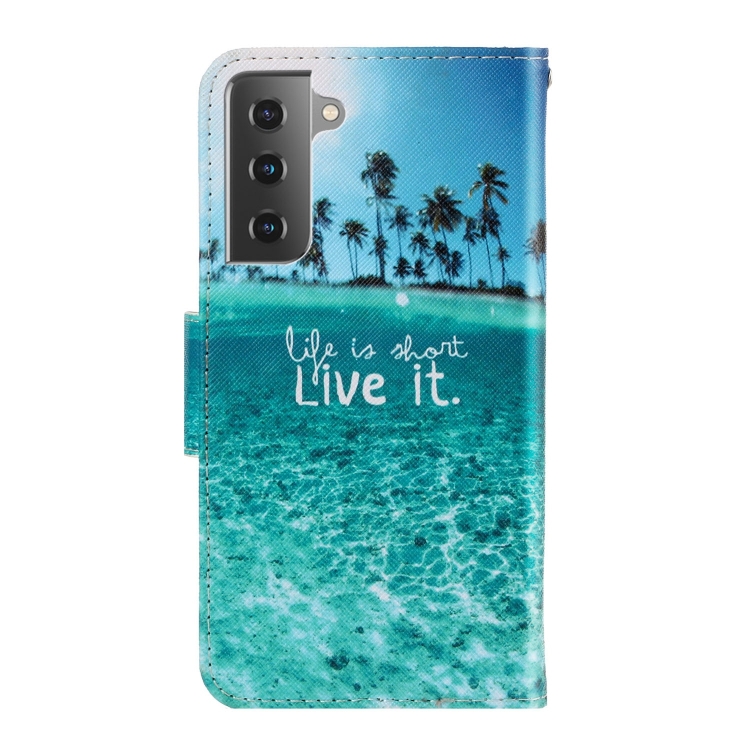 For Samsung Galaxy S22+ 5G 3D Colored Drawing Horizontal Flip Leather Phone Case(Coconut Tree) For Samsung Galaxy S22+ 5G 3D Colored Drawing Horizontal Flip Leather Phone Case(Coconut Tree)