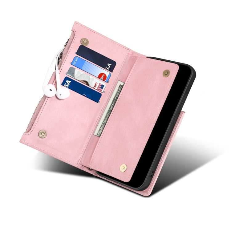 For Samsung Galaxy S22+ 5G Retro Frosted Horizontal Flip Leather Phone Case with Holder & Card Slot & Wallet & Zipper Pocket & Lanyard(Rose Gold) For Samsung Galaxy S22+ 5G Retro Frosted Horizontal Flip Leather Phone Case with Holder & Card Slot & Wallet & Zipper Pocket & Lanyard(Rose Gold)