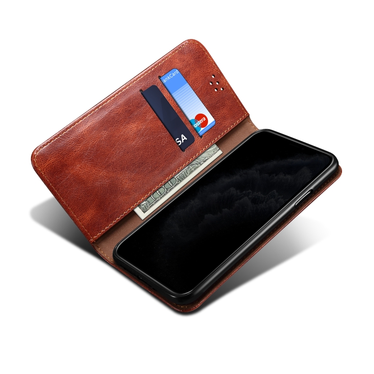 For Samsung Galaxy S22 5G Simple Wax Crazy Horse Texture Horizontal Flip Leather Phone Case with Card Slots & Holder(Brown) For Samsung Galaxy S22 5G Simple Wax Crazy Horse Texture Horizontal Flip Leather Phone Case with Card Slots & Holder(Brown)