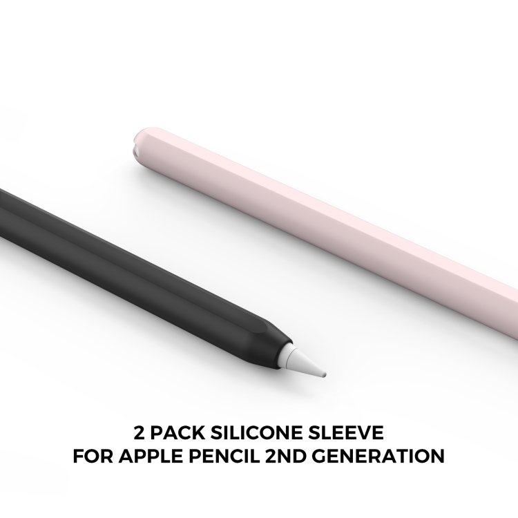 2 PCS / Set Stoyobe Silicone Protective Case Cover For Apple Pencil Pro / 2(Pink+Black) 2 PCS / Set Stoyobe Silicone Protective Case Cover For Apple Pencil Pro / 2(Pink+Black)