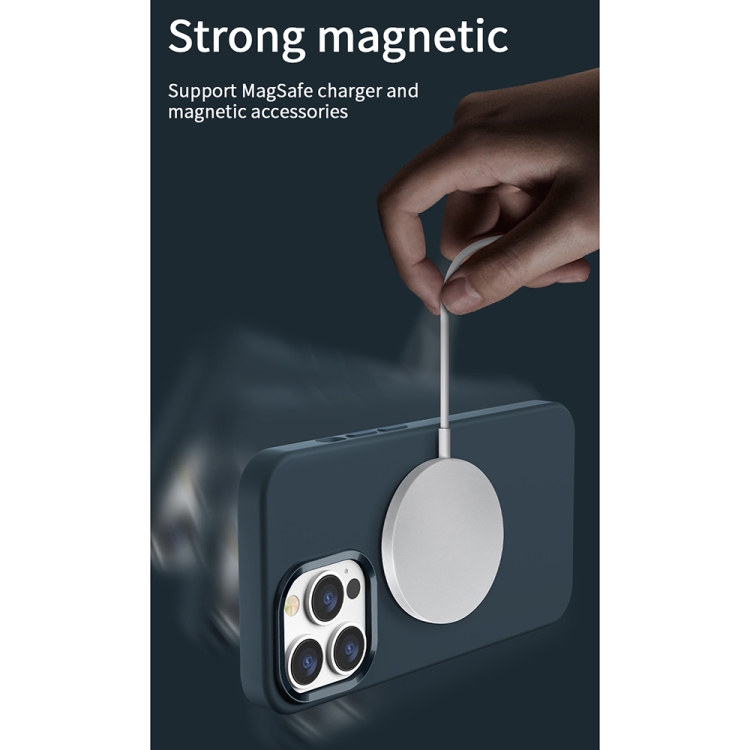 For iPhone 13 Pro Max WiWU Magsafe Magnetic Silicone Phone Case (Marigold) For iPhone 13 Pro Max WiWU Magsafe Magnetic Silicone Phone Case (Marigold)