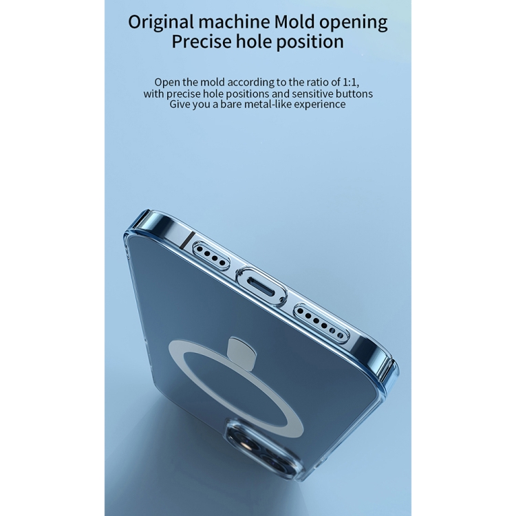 For iPhone 13 Pro Max WiWU Crystal Transparent Magsafe Magnetic Phone Case For iPhone 13 Pro Max WiWU Crystal Transparent Magsafe Magnetic Phone Case