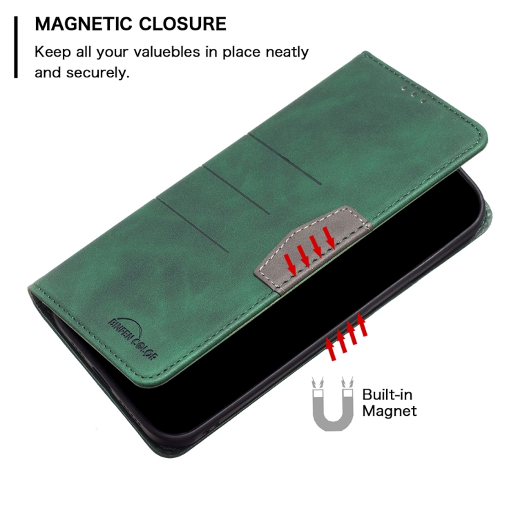 For Samsung Galaxy S20 FE Magnetic Splicing Leather Phone Case(Green) For Samsung Galaxy S20 FE Magnetic Splicing Leather Phone Case(Green)