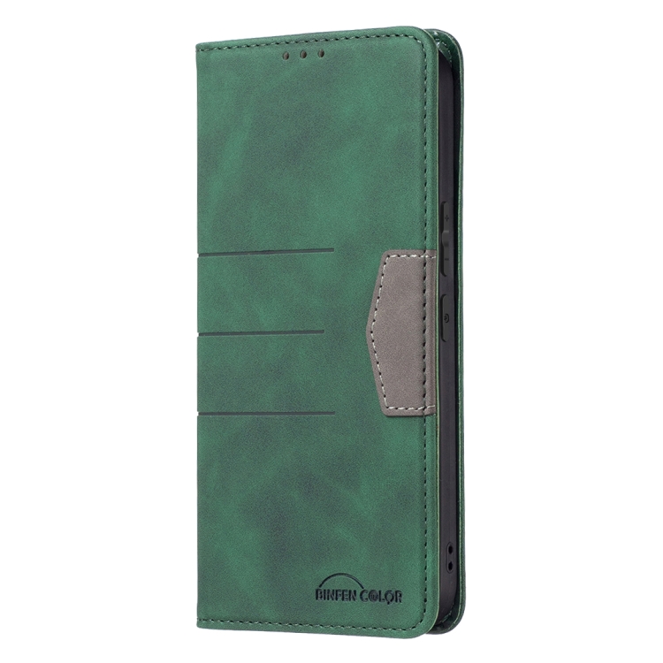 For Samsung Galaxy S22 5G Magnetic Splicing Leather Phone Case(Green) For Samsung Galaxy S22 5G Magnetic Splicing Leather Phone Case(Green)