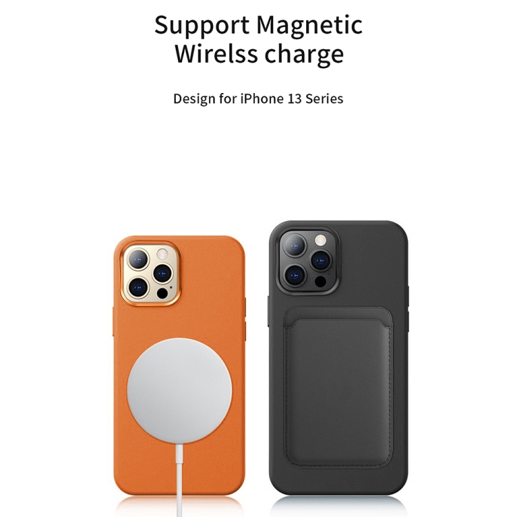 For iPhone 13 Pro Max WiWU PU Leather + Metal Magsafe Magnetic Phone Case (Brown) For iPhone 13 Pro Max WiWU PU Leather + Metal Magsafe Magnetic Phone Case (Brown)