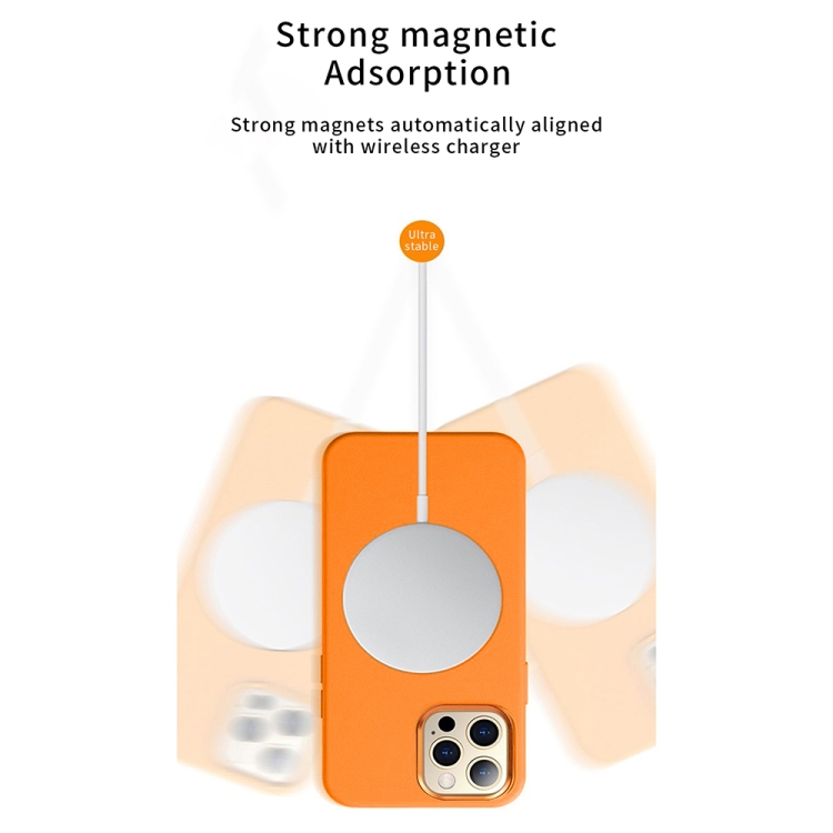 For iPhone 13 Pro Max WiWU PU Leather + Metal Magsafe Magnetic Phone Case (Brown) For iPhone 13 Pro Max WiWU PU Leather + Metal Magsafe Magnetic Phone Case (Brown)
