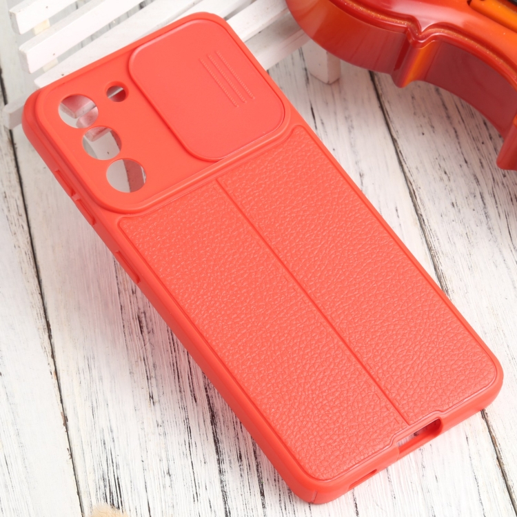 For Samsung Galaxy S30 / S21 Litchi Texture Sliding Camshield TPU Phone Case(Red) For Samsung Galaxy S30 / S21 Litchi Texture Sliding Camshield TPU Phone Case(Red)