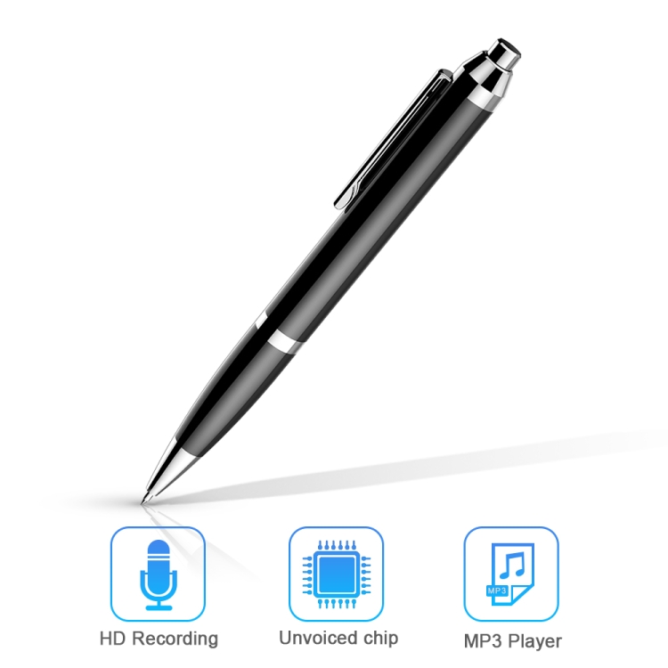 Q90 Intelligent HD Digital Reducción de ruido Recording Pen, Capacidad: 4GB (Negro) - B4
