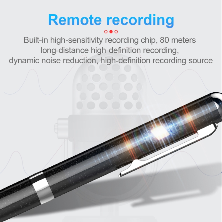 Q96 Pen de grabación de reducción de ruido digital inteligente Q96, capacidad: 4GB (Negro) - B6