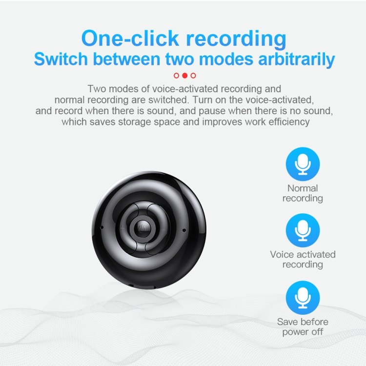 Q38 AI Grabadora inteligente de control de voz de reducción de ruido de alta definición, capacidad: 32GB (Negro) - B1
