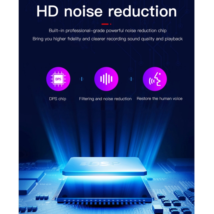 Q39 AI Grabadora inteligente de control de voz de reducción de ruido de alta definición, capacidad: 16GB (Negro) - B2