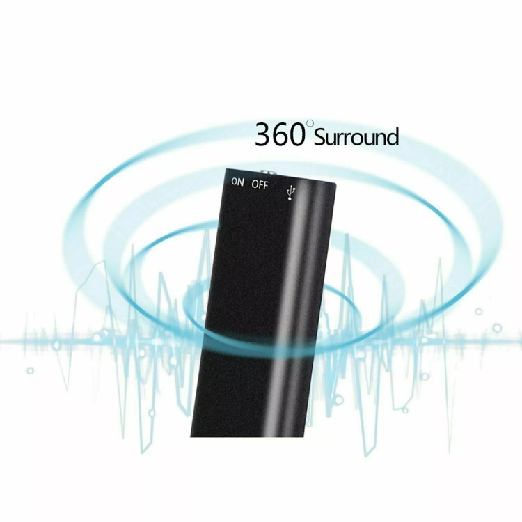X2 AI Grabadora de control de voz inteligente de alta definición de alta definición, capacidad: 4GB (Negro) - B5
