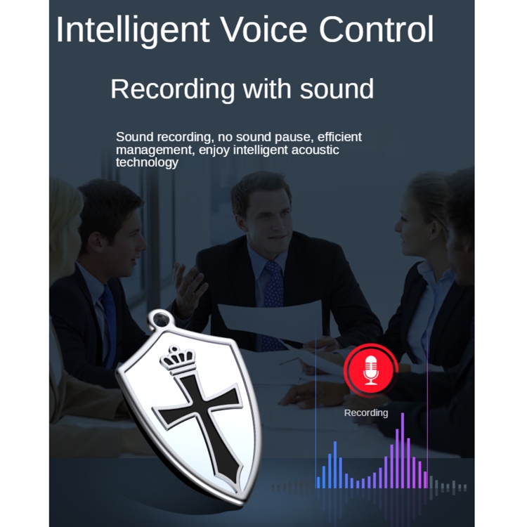 Q4 Cross Pattern AI Intelligent Reducción de ruido de alta definición Control de voz U DISK Recorder Reproductor de MP3, Capacidad: 8GB - B1