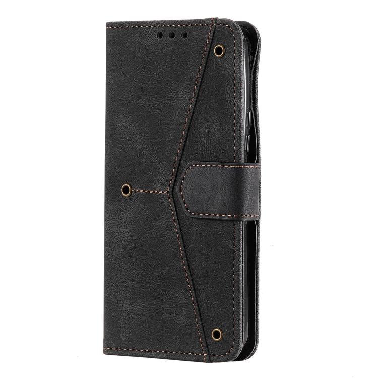 For Samsung Galaxy S22+ 5G Stitching Calf Texture Horizontal Flip Phone Leather Case with Holder & Card Slots & Wallet(Black) For Samsung Galaxy S22+ 5G Stitching Calf Texture Horizontal Flip Phone Leather Case with Holder & Card Slots & Wallet(Black)