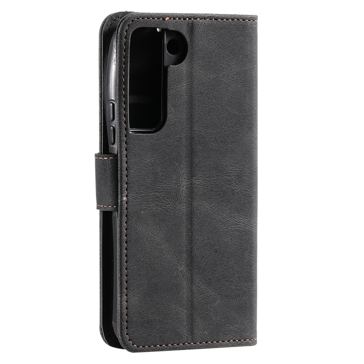 For Samsung Galaxy S22+ 5G Stitching Calf Texture Horizontal Flip Phone Leather Case with Holder & Card Slots & Wallet(Black) For Samsung Galaxy S22+ 5G Stitching Calf Texture Horizontal Flip Phone Leather Case with Holder & Card Slots & Wallet(Black)