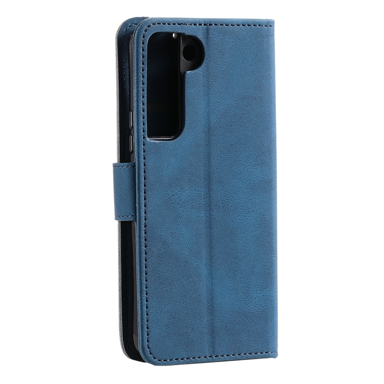 For Samsung Galaxy S22 5G Stitching Calf Texture Horizontal Flip Phone Leather Case with Holder & Card Slots & Wallet(Dark Blue) For Samsung Galaxy S22 5G Stitching Calf Texture Horizontal Flip Phone Leather Case with Holder & Card Slots & Wallet(Dark Blue)