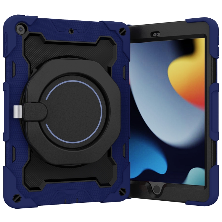 For iPad 10.2 2021 Armor Contrast Color Silicone + PC Tablet Case(Navy Blue) For iPad 10.2 2021 Armor Contrast Color Silicone + PC Tablet Case(Navy Blue)