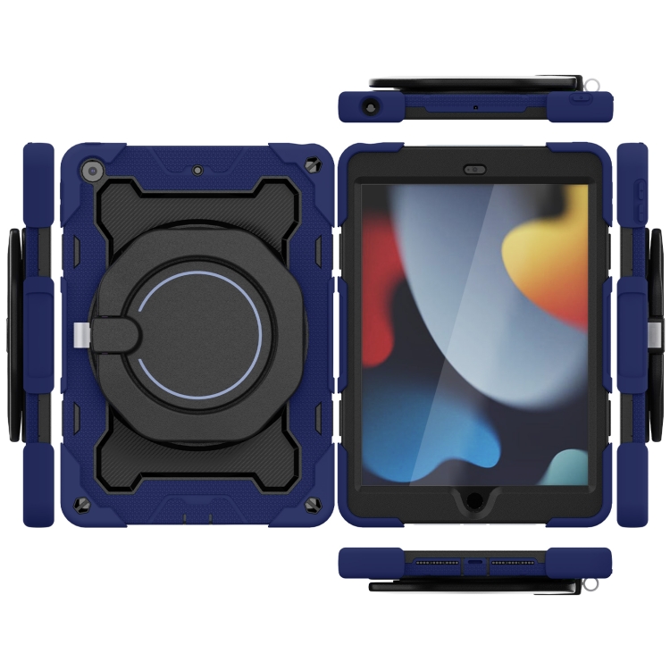 For iPad 10.2 2021 Armor Contrast Color Silicone + PC Tablet Case(Navy Blue) For iPad 10.2 2021 Armor Contrast Color Silicone + PC Tablet Case(Navy Blue)
