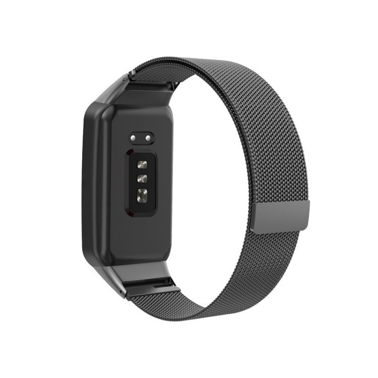 For OPPO Watch Free NFC Milan Magnetic Metal Watch Band Black