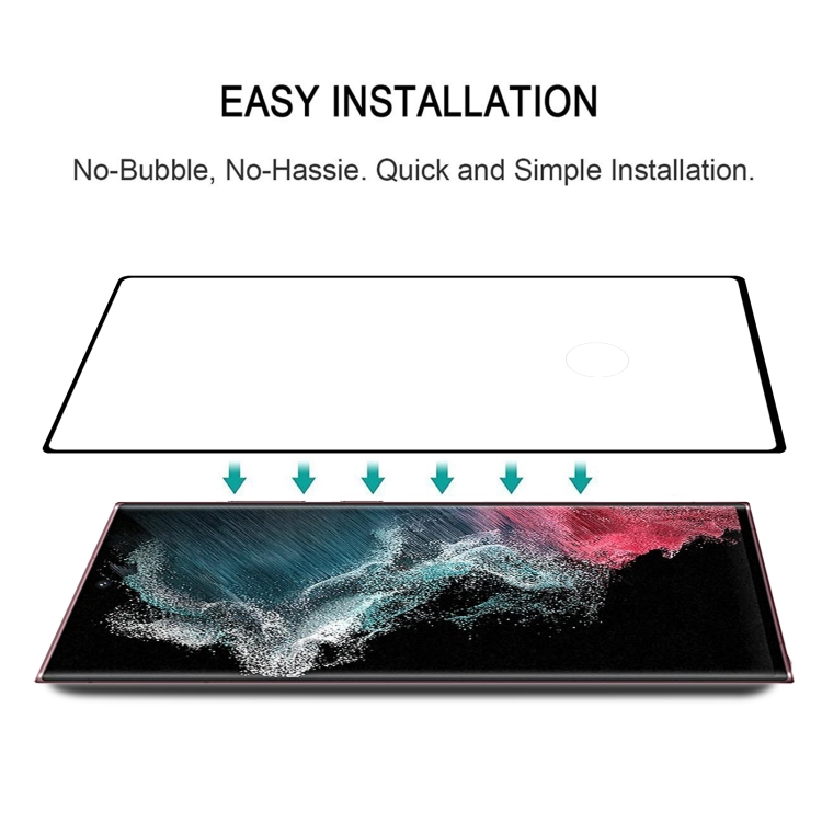 For Samsung Galaxy S22 Ultra 5G 25pcs Full Glue 3D Curved Edge Screen Tempered Glass Film(Black) For Samsung Galaxy S22 Ultra 5G 25pcs Full Glue 3D Curved Edge Screen Tempered Glass Film(Black)