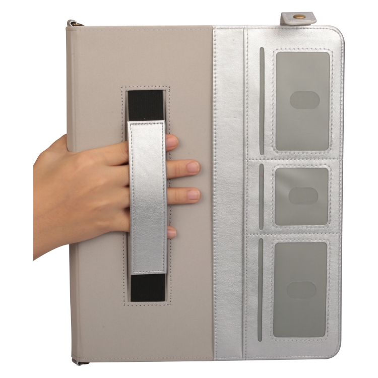 For iPad Pro 12.9 inch (2018) Envelope Horizontal Flip PU Leather Case with Card Slots & Pen Slots & Holder & Wallet & Photo Frame & Shoulder Strap(Silver) For iPad Pro 12.9 inch (2018) Envelope Horizontal Flip PU Leather Case with Card Slots & Pen Slots & Holder & Wallet & Photo Frame & Shoulder Strap(Silver)