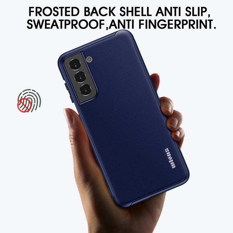 For Samsung Galaxy S21 5G wlons PC + TPU Shockproof Phone Case(Blue) For Samsung Galaxy S21 5G wlons PC + TPU Shockproof Phone Case(Blue)