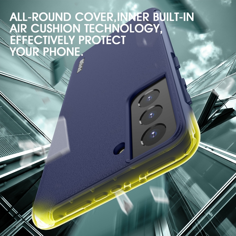 For Samsung Galaxy S21 5G wlons PC + TPU Shockproof Phone Case(Blue) For Samsung Galaxy S21 5G wlons PC + TPU Shockproof Phone Case(Blue)