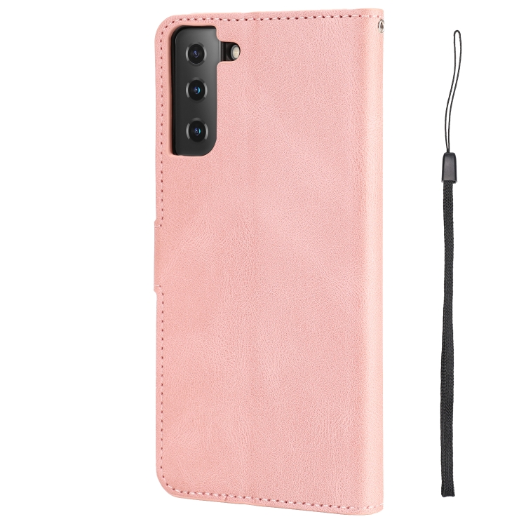 For Samsung Galaxy S22 5G Fantasy Classic Skin-feel Calfskin Texture Magnetic Buckle Horizontal Flip PU Phone Leather Case with Holder & Card Slot & Wallet(Pink) For Samsung Galaxy S22 5G Fantasy Classic Skin-feel Calfskin Texture Magnetic Buckle Horizontal Flip PU Phone Leather Case with Holder & Card Slot & Wallet(Pink)