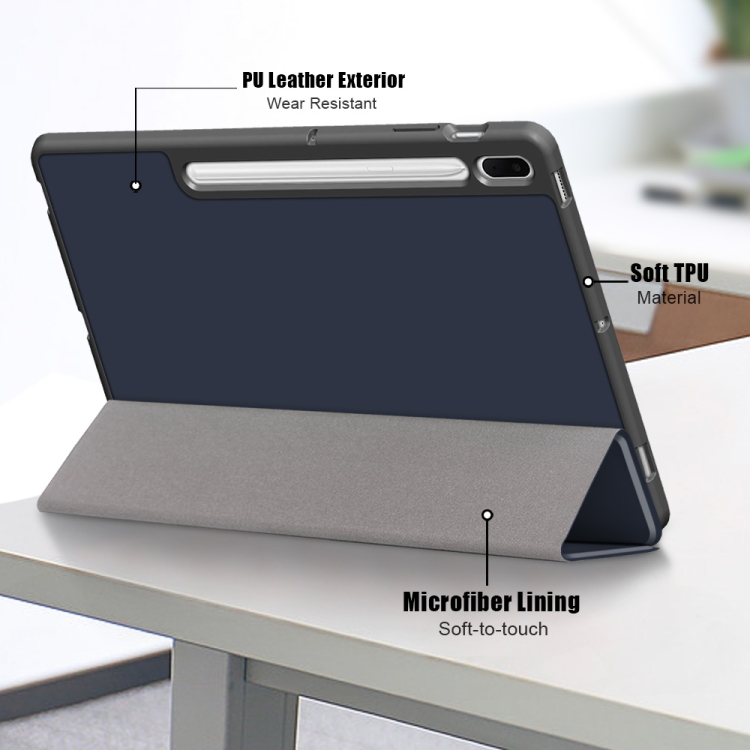 Pour Samsung Galaxy Tab S7 Fe 12.4 Couleur solide TPU TPU Tablette Tablette  Tablette Tablette Tablette avec titulaire à 3 fois et fonction de sommeil