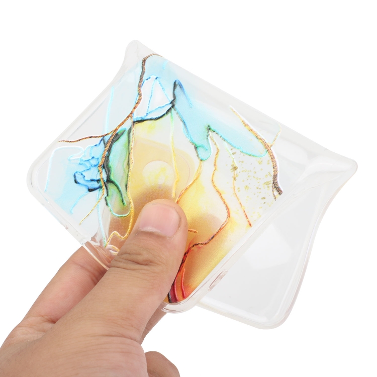 For Samsung Galaxy S22 5G Hollow Marble Pattern TPU Precise Hole Phone Protective Case(Yellow) For Samsung Galaxy S22 5G Hollow Marble Pattern TPU Precise Hole Phone Protective Case(Yellow)