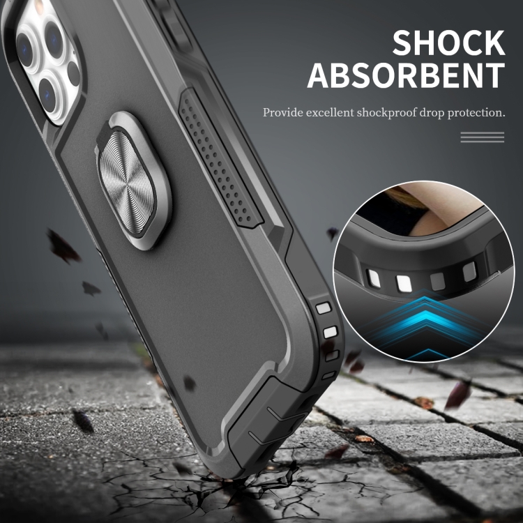 For iPhone 13 Pro Max 3 in 1 PC + TPU Phone Case with Ring Holder (Black) For iPhone 13 Pro Max 3 in 1 PC + TPU Phone Case with Ring Holder (Black)